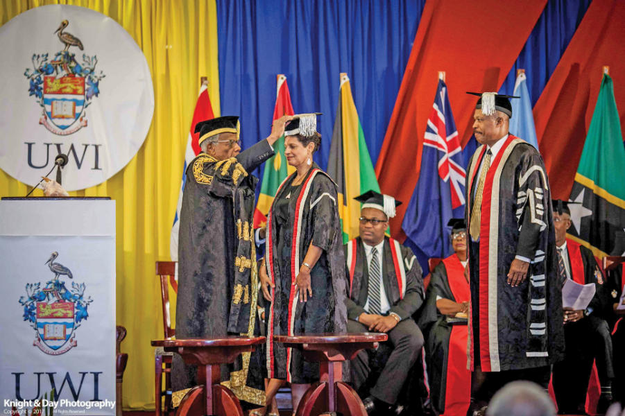 The induction of Dr. Luz Longsworth Pro Vice-Chancellor & Principal The UWI Open Campus.