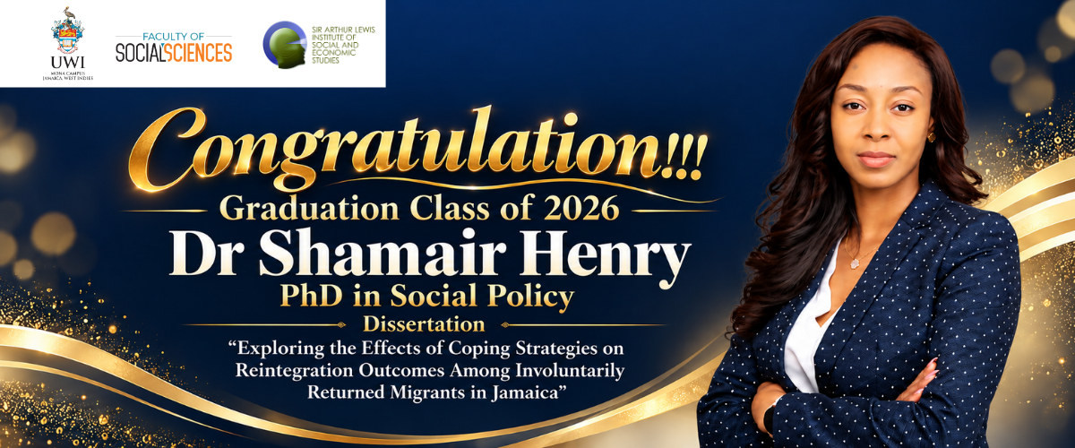 Congratulations - Dr Shamair Henry - PhD in Social Policy 