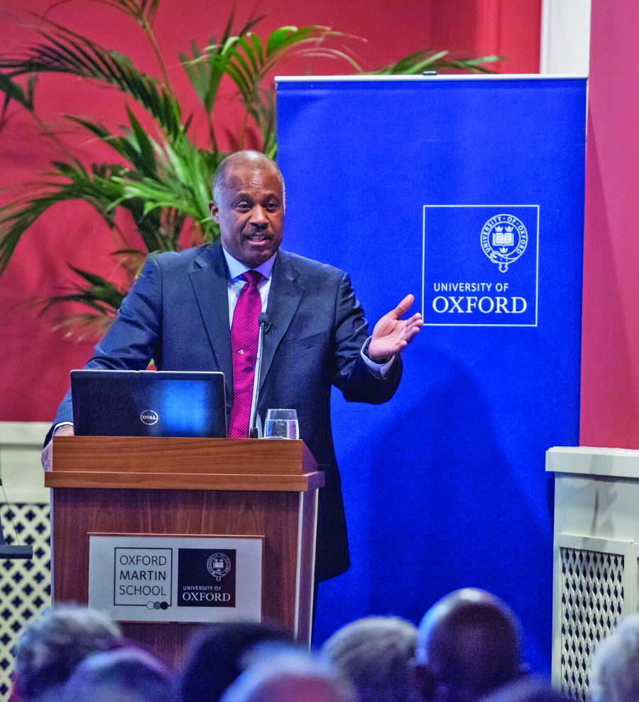 At Oxford University, Professor Sir Hilary Beckles delivers the inaugural lecture in the Race and the Curriculum in Oxford lecture series. His topic - Britain’s Black Debt: Reparatory Justice and the Restoration of 'moral nation status'.